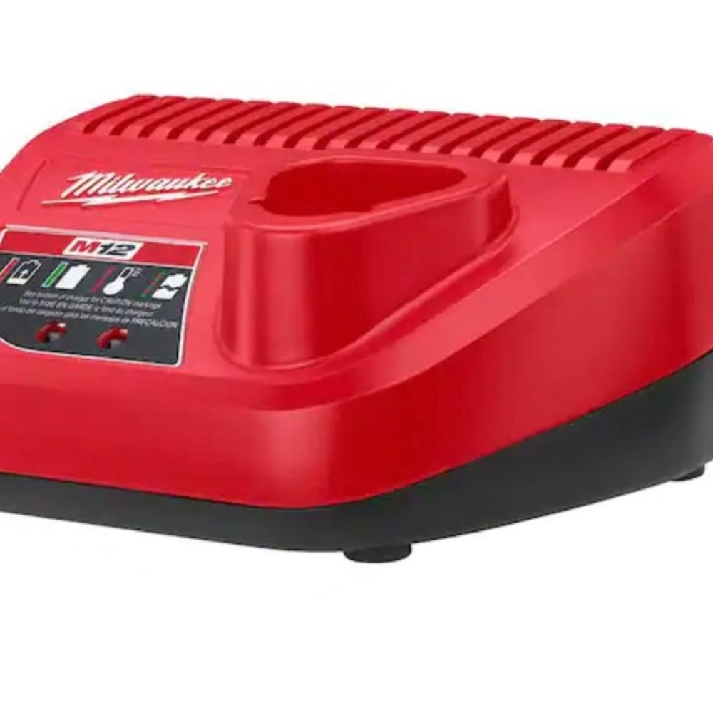 Milwaukee Red and Black M12 Battery Charger